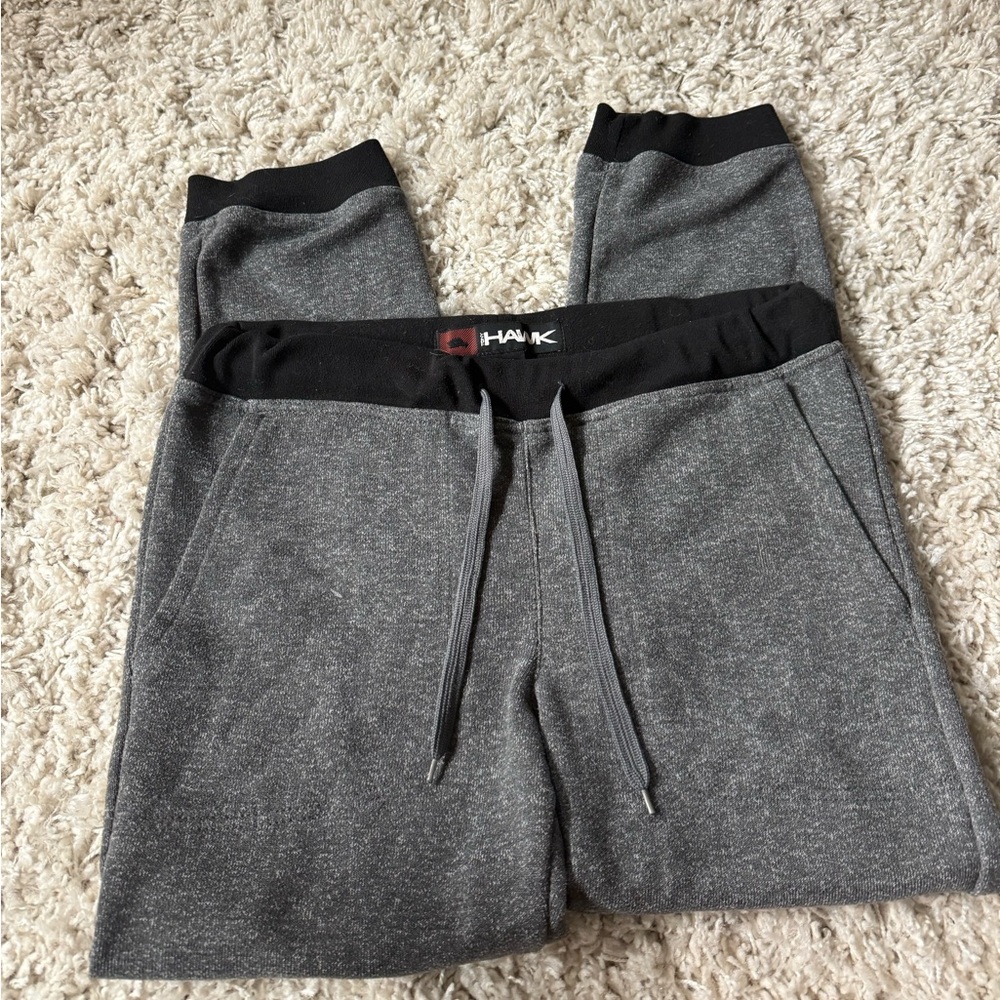 Grey and black Tony Hawk men’s athletic comfortable sweatpants